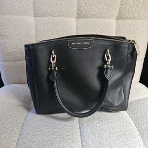 Michael Kors Black Leather Satchel